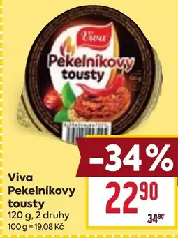 Billa Viva Pekelníkovy tousty nabídka