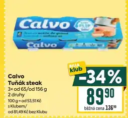 Billa Calvo Tuňák steak nabídka