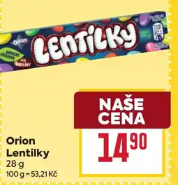 Billa Orion Lentilky nabídka