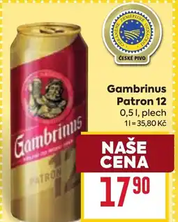 Billa Gambrinus Patron 12 nabídka