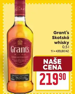 Billa Grant's Skotská whisky nabídka