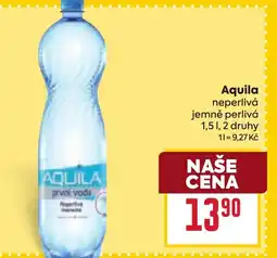 Billa Aquila neperlivá jemně perlivá nabídka