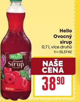 Billa Hello Ovocný sirup nabídka