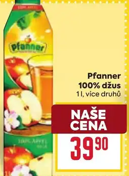 Billa Pfanner 100% džus nabídka