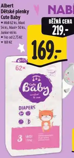 Albert Dětské pleny cute baby nabídka