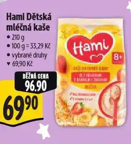 Albert Hami dětská mléčná kaše nabídka