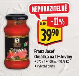 Albert Franz josef omáčka na těstoviny nabídka