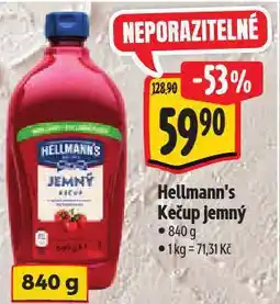 Albert Hellman´s kečup nabídka