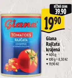 Albert Giana rajčata krájená nabídka