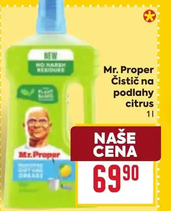 Billa Mr. Proper Čistič na podlahy citrus nabídka