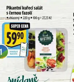 Albert Pikantní kuřecí salát s černou fazolí nabídka