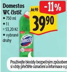 Albert Domestos wc čistič nabídka