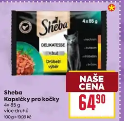 Billa Sheba Kapsičky pro kočky nabídka