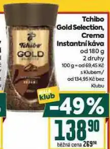 Billa Crema instatní káva nabídka