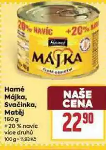 Billa Hamé svačinka nabídka