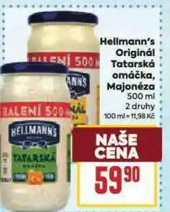 Billa Hellmann´s majonéza nabídka