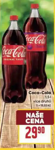 Billa Coca-cola zero nabídka