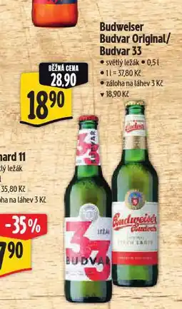Albert Pivo budvar 33 nabídka