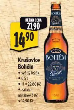 Albert Pivo krušovice bohém nabídka