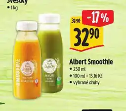 Albert Smoothie nabídka