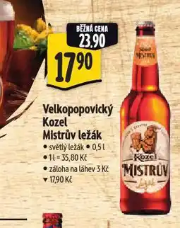 Albert Pivo velkopopovický kozel nabídka