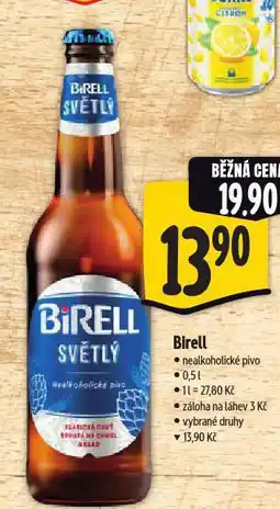 Albert Birell nealkoholické pivo nabídka