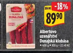 Albert Dunajská klobása nabídka