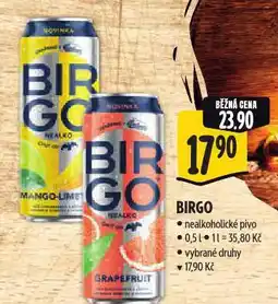 Albert Birgo nealkoholické pivo nabídka