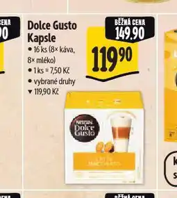 Albert Kávové kapsle dolce gusto nabídka
