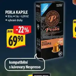 Albert Perla kávové kapsle nabídka