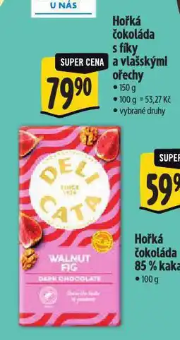 Albert Hořká čokoláda s fíky a ořechy nabídka