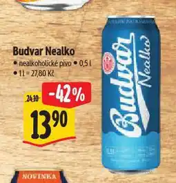 Albert Pivo budvar nealko nabídka