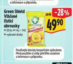 Albert Green shields vlhčené čisticí ubrousky nabídka