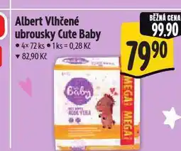 Albert Cute baby dětské vlhčené ubrousky nabídka