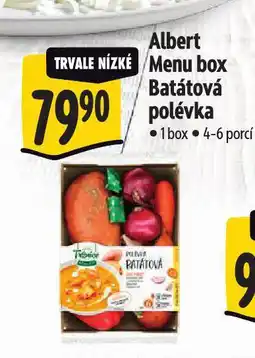 Albert Menu box polévka batátová nabídka