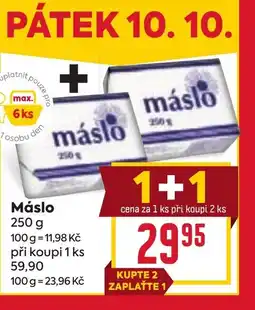 Billa Máslo nabídka