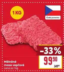 Billa Mělněné maso vepřové nabídka