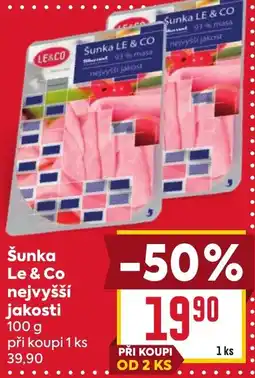 Billa Šunka Le & Co nejvyšší jakosti nabídka
