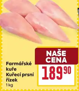 Billa Farmářské kuře Kuřecí prsní řízek = nabídka