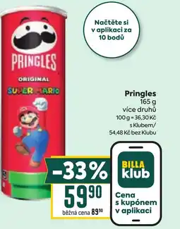 Billa Pringles nabídka
