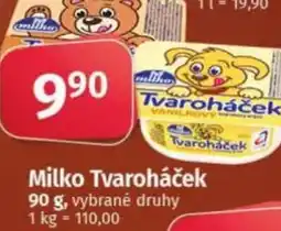 COOP TIP Milko Tvaroháček nabídka