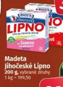 COOP TIP Madeta Jihočeské Lipno nabídka