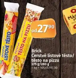 COOP TIP Brick Čerstvé listové těsto/ těsto na pizzu nabídka