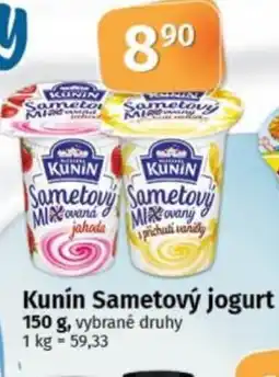 COOP TIP Kunín Sametový jogurt nabídka