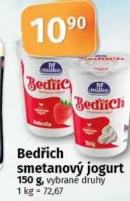 COOP TIP Bedřich smetanový jogurt nabídka