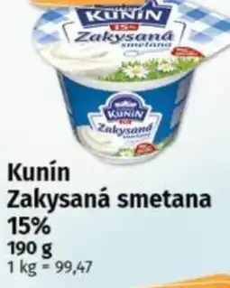 COOP TIP Kunín zakysaná smetana 15% nabídka