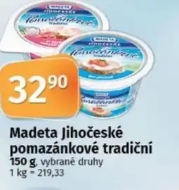 COOP TIP Madeta Jihočeské pomazánkové tradiční nabídka