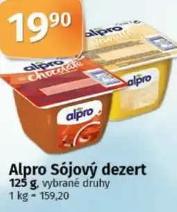 COOP TIP Alpro Sójový dezert nabídka