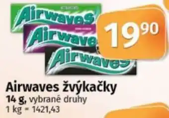 COOP TIP Airwaves žvýkačky nabídka