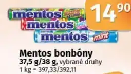 COOP TIP Mentos bonbóny nabídka